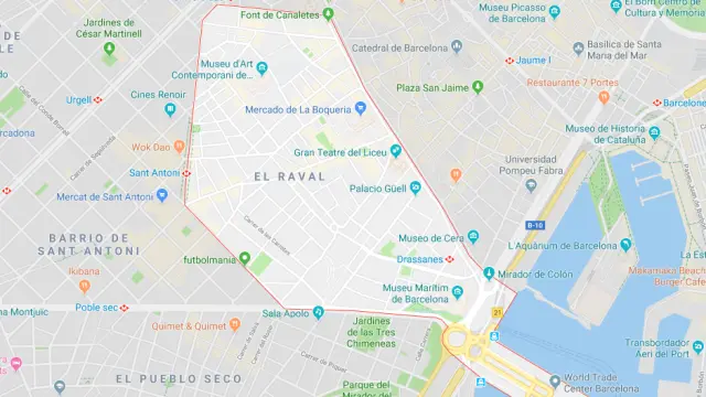 Los hechos han ocurrido en el barrio del Raval, en el distrito barcelonés de Ciutat Vella.