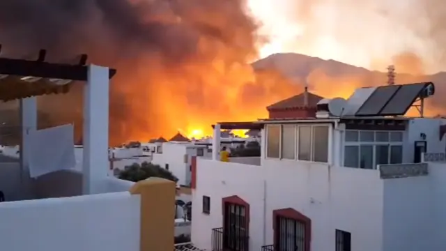 Incendio en Marbella.