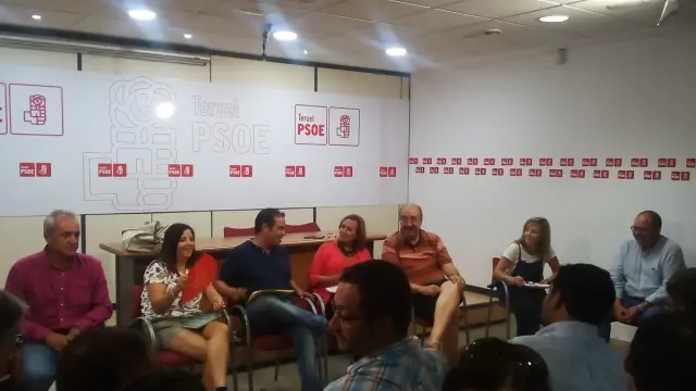 Reunión de la Ejecutiva del PSOE en la provincia de Teruel