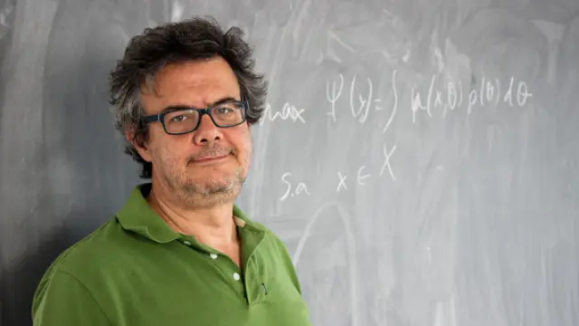 David Ríos en el Instituto de Ciencias Matemáticas.