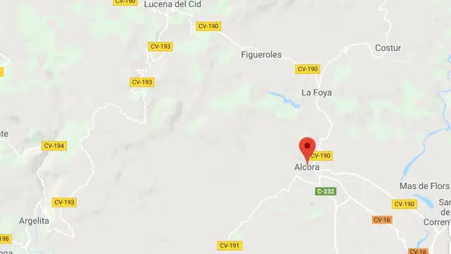 Localización del municipio de L'Alcora, en Castellón