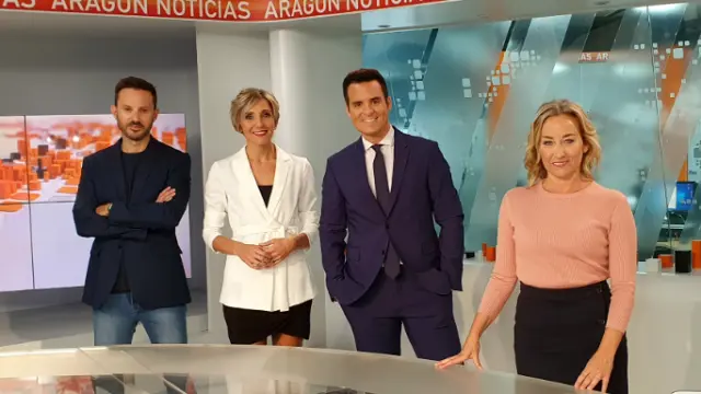 El equipo de Aragón Noticias 1