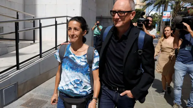 Patricia Ramírez, la madre del niño Gabriel Cruz, a su llegada a la Audiencia de Almería.
