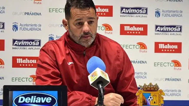 Baldomero Hermoso 'Mere', entrenador del Fuenlabrada, rival del Real Zaragoza dentro de 24 horas en el estadio del club madrileño.