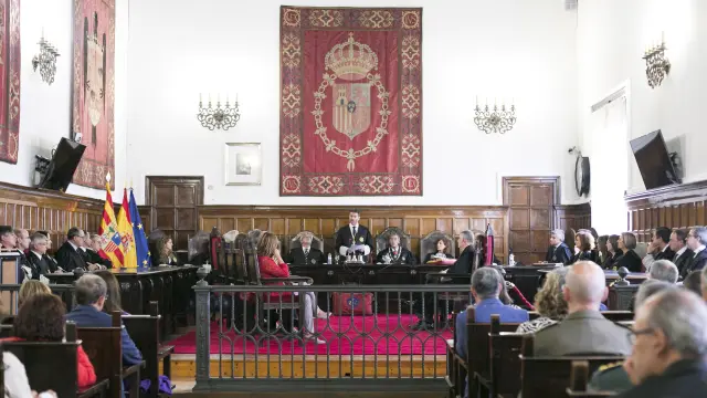 Celebración de la apertura del año judicial en la sede del Tribunal Superior de Justicia de Aragón.