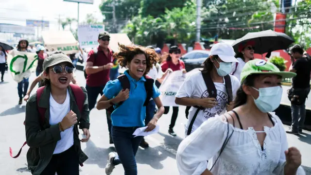 Manifestaciones en El Salvador.