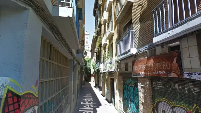 Una imagen de la calle de los Estudios de Zaragoza.