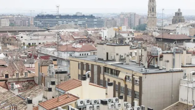 Vistas aérea de Zaragoza