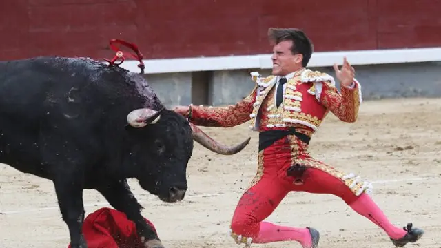 Caballero sufrió una terrible cogida el pasado sábado en Las Ventas.
