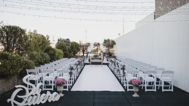 Terrazas para bodas en el Hotel Palafox