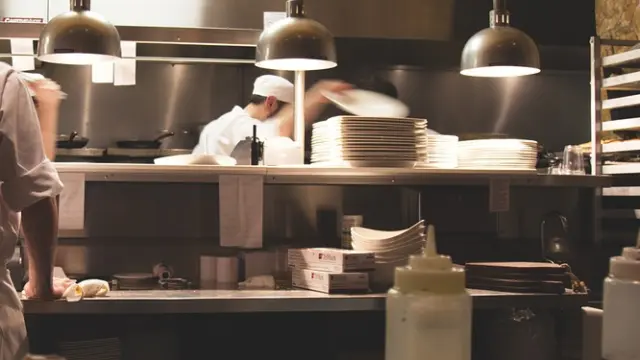 Foto de archivo de la cocina de un restaurante