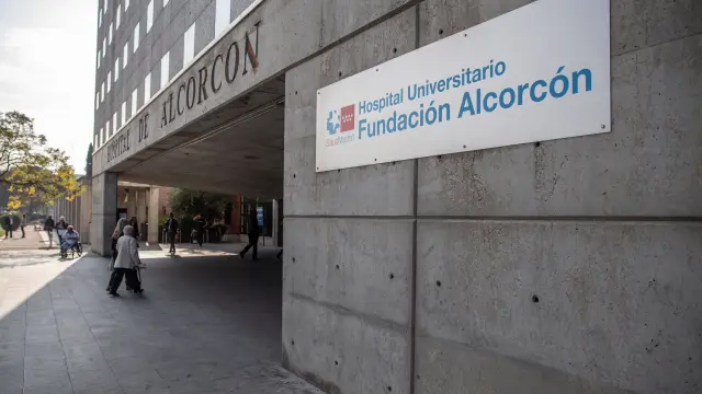 Fachada del Hospital de Alcorcón