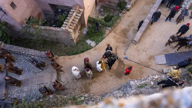 Rodaje de la serie El CID de amazon Prime video en Albarracin. Foto Antonio Garcia/bykofoto. 20/11/19 [[[FOTOGRAFOS]]]