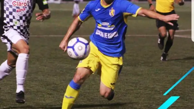 Pablo Gállego en un partido con el Managua FC.