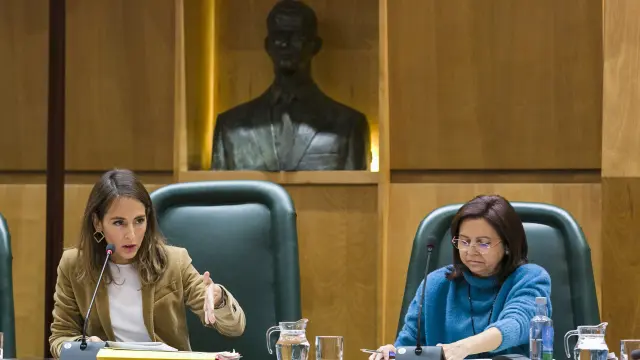 La concejal de Hacienda, María Navarro, en la comisión de vigilancia de la contratación de este jueves.