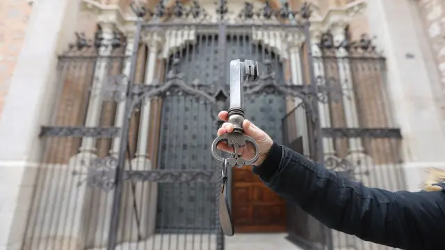 Llave de la puerta de la Catedral de Teruel/18-12-19/foto:Javier Escriche [[[FOTOGRAFOS]]]