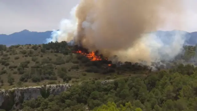Incendio en Alicante.