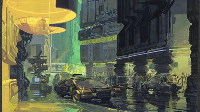 Una imagen de la exposición 'Future Cities', que muestra escenarios de películas.