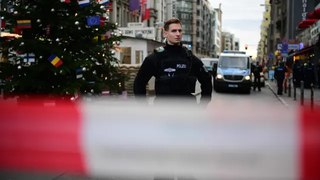 Dispositivo policial desplegado en Berlín por los disparos