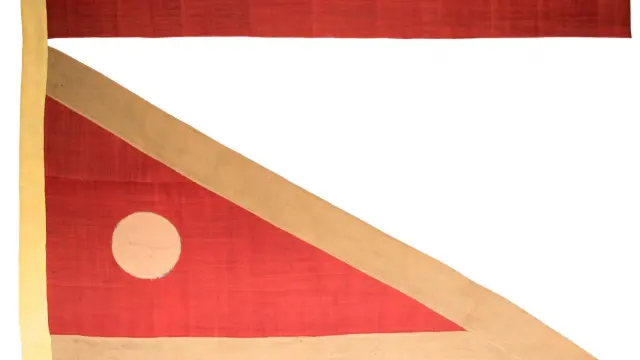 Una de las banderas capturadas por España en Vietnam