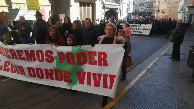 Lemas en la manifestación de Andorra.