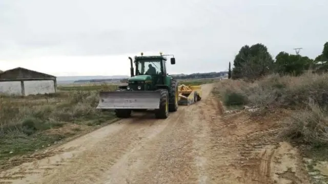 . Nuevas obras en caminos rurales de Ejea