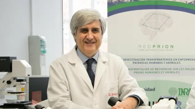 El investigador Juan Badiola, director del Centro de Encefalopatías y Enfermedades Transmisibles Emergentes de Zaragoza.