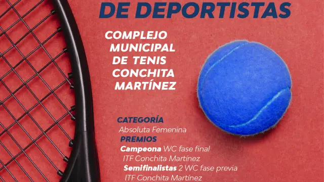 Cartel del II Open de Tenis Monzón Cuna de Deportistas