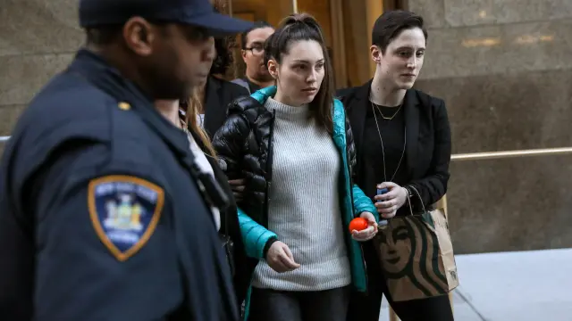 Witness Jessica Mann leaves Manhattan Criminal Court after testifying in the trial of Harvey Weinstein in New York, US., on February 3, 2020. REUTERS/Stephen Yang [[[REUTERS VOCENTO]]] PEOPLE-HARVEY WEINSTEIN/