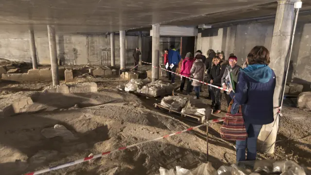 Visita guiada a las excavadiones del Circulo Catolico / 17-2-19 / Foto Rafael Gobantes [[[FOTOGRAFOS]]] [[[HA ARCHIVO]]]