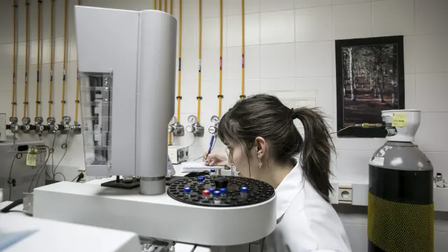 Un laboratorio en la Universidad de Zaragoza.