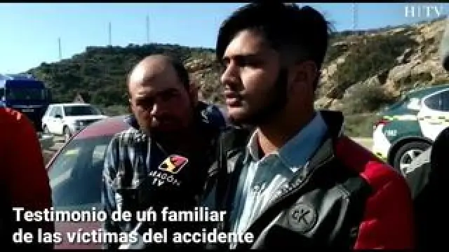 Aún muy bien sin conocer cómo estaban las víctimas del accidente de Caspe, los familiares explicaban cómo se habían enterado del accidente ocurrido en la A-230