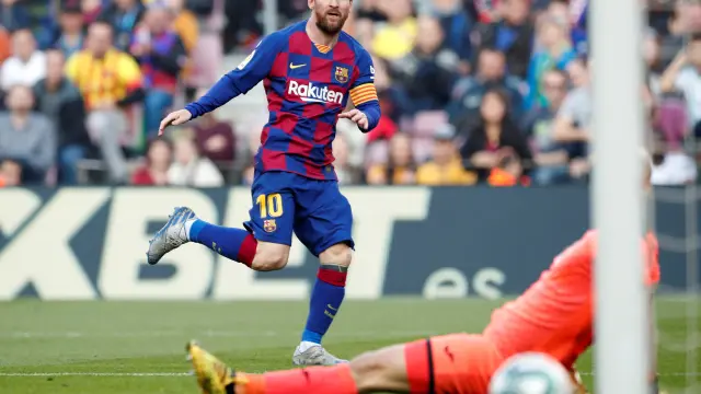 Messi fue el gran protagonista de la goleada del Barça