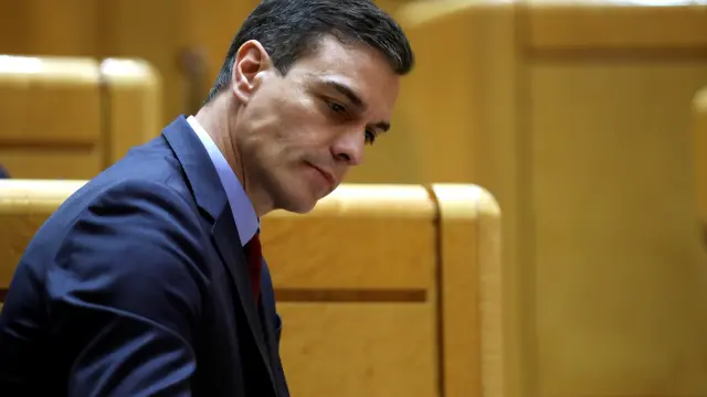 Sánchez responde a la oposición en su primera sesión de control del Senado