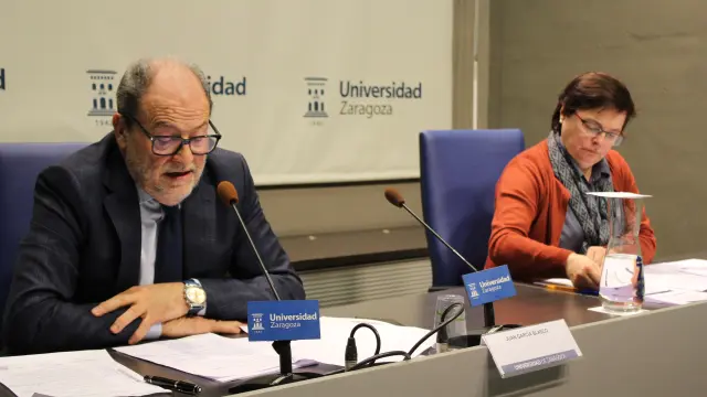 Consejo de Gobierno de la Universidad de Zaragoza, este miércoles.