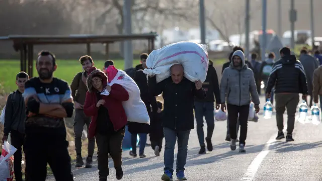 Refugiados turcos intentan llegar a Europa