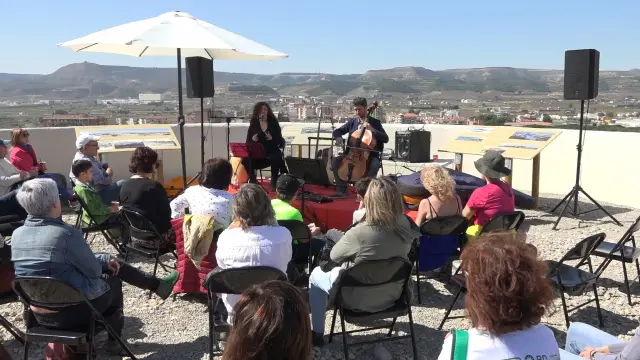 Uno de los conciertos organizados en la última edición del Marzo Poético. Digital Fraga TV.
