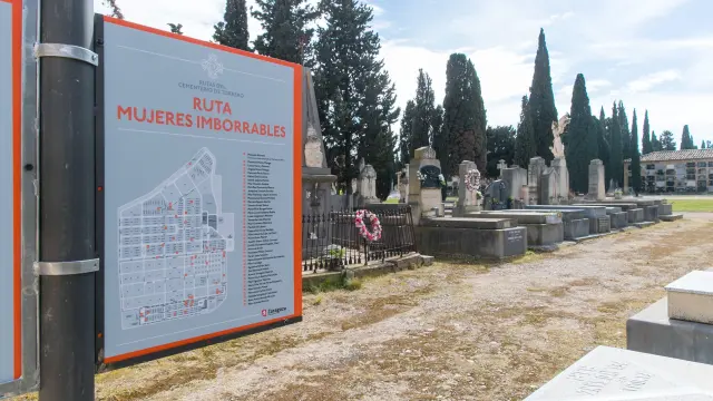 El cementerio de Torrero (Zaragoza) estrena ruta: "Mujeres Imborrables"