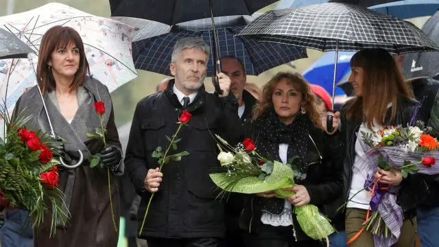 Homenaje a Isaías Carrasco, exconcejal socialista en Arrasate asesinado por ETA el 7 de marzo de 2008