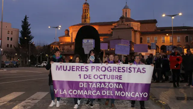 8-M: manifestación feminista en Tarazona.