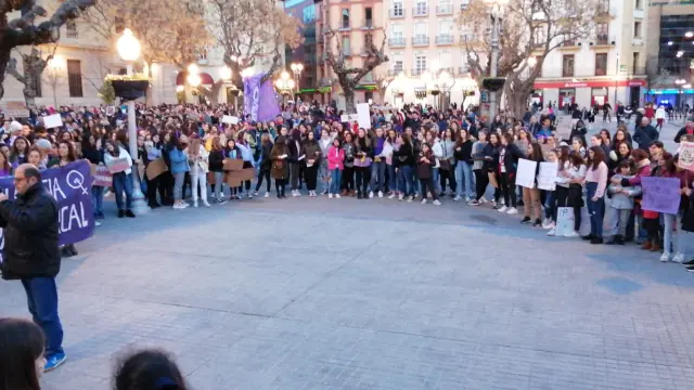 Manifestación del 8-M en Huesca.