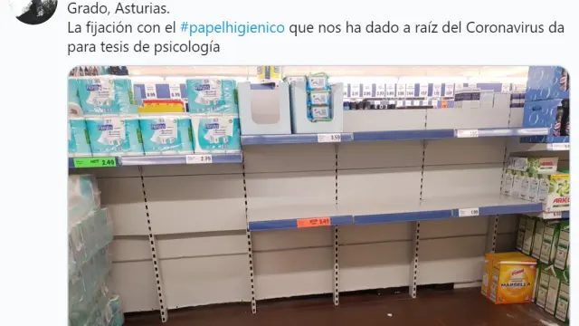 El papel higiénico, protagonista de los memes de la crisis del coronavirus en los supermercados
