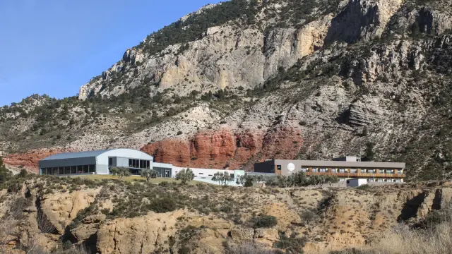 Vista del Balneario de Ariño
