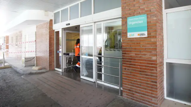 Inicio obras en urgencias del hospital Obispo Polanco de Teruel. FotoAntonio Garcia/bykofoto. 26/03/19 [[[FOTOGRAFOS]]] [[[HA ARCHIVO]]]