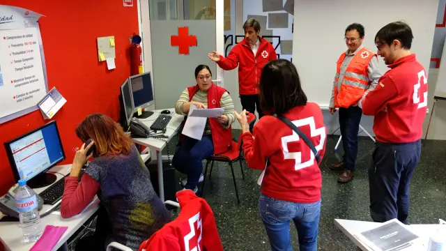 La actividad de Cruz Roja Huesca se ha multiplicado por el coronavirus
