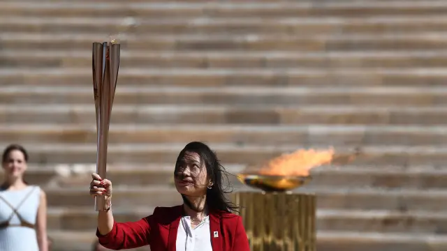 Tokyo 2020 Olympic Flame handover ceremony in Athens
