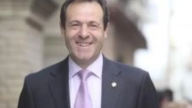 El alcalde de Almudévar, Antonio Labarta