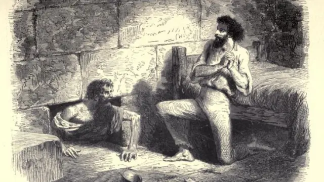 Ilustración de 'El conde de Montecristo' (edición de 1888)
