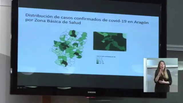 Falo explica la distribución de casos en Aragón