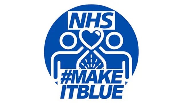 Logo de la campaña internacional 'Makeitblue', que pretende mostrar apoyo a los profesionales que trabajan en primera línea.
